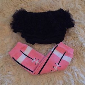 Ruffle Diaper Cover & Leg Warmer Set